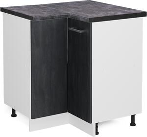 Rohová skříňka Vicco R-Line Černý beton 75.6 cm PD Antracit, Model 47632