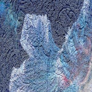 Ozdobný paraván, Tajná modrá - 145x170 cm, čtyřdílný, klasický paraván