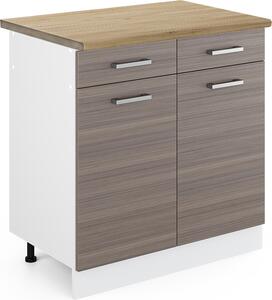 Spodní skříňka kuchyňské linky Vicco R-Line Ušlechtilá šedá 80 cm , PD Dub, Model 46676