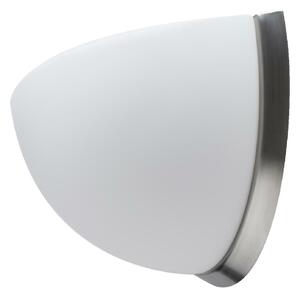 OSMONT NEL44621 NELA DL3 nástěnné skleněné svítidlo nerez broušená / bílá IP43 2x25W E27