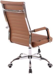 Kancelářská židle Skive - umělá kůže | hnědá