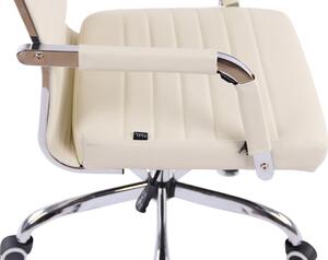 Kancelářská židle Skive - umělá kůže | krémová
