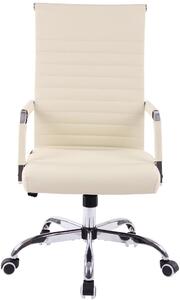Kancelářská židle Skive - umělá kůže | krémová