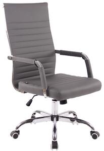Kancelářská židle Skive - umělá kůže | šedá