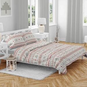 Vánoční povlečení bavlněné Vánoční kouzlo TiaHome - 1x Polštář 90x70cm, 1x Přikrývka 140x200cm