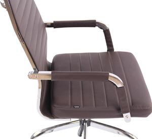 Kancelářská židle Skive - umělá kůže | tmavě hnědá