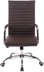 Kancelářská židle Skive - umělá kůže | tmavě hnědá