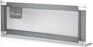Nukido NK-227 Ochranná zábrana na postel 160 cm, šedá