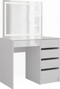 Toaletní stolek Vicco Sherry Bílá/bílý vysoký lesk 89.8 cm 5 dílů, Model 57698