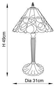 Endon 64195 - Stolní lampa Tiffany JAMELIA 1xE27/60W/230V pr. 31 cm