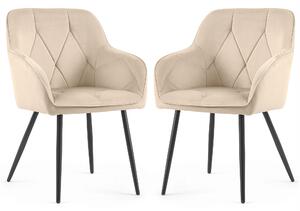 Set 2 ks jídelních židlí Damanto (béžová). Akce -15%