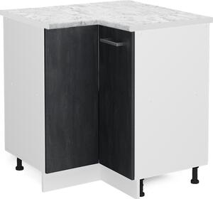 Rohová skříňka Vicco R-Line Černý beton 75.6 cm PD Mramor, Model 47634