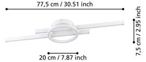 Eglo 900952- LED RGBW Stmívatelné stropní svítidlo AMANDOLO 23,5W/230V bílá + DO