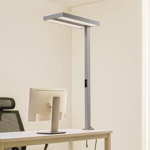 Arcchio LED kancelářská svítidla Logan, stříbrná, stmívatelné, senzor, stmívatelný, Hliník / šedá / zinek, Pracovna / kancelář, Hliník, Moderní
