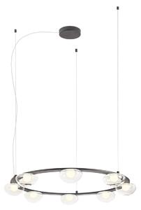 Černý LED lustr nad stůl Redo SINCLAIR 01-3250/80 cm