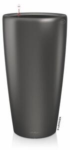 Samozavlažovací květináč Rondo Premium 32 cm, antracitová