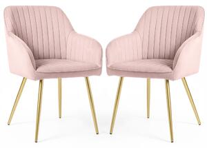 Set 2 ks jídelních židlí Foraccia (pudrová). Akce -10%