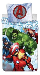 Bavlněné povlečení s motivem hrdinů z Avengers. Rozměr povlečení je 140x200, 70x90 cm