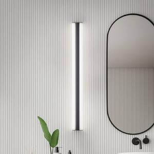 Helestra LED zrcadlová lampa LOOM, délka 90 cm, černá, IP44, Černá, Koupelna, kov