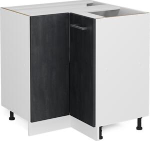 Rohová skříňka Vicco R-Line Černý beton 75.6 cm bez pracovní desky, Model 47631