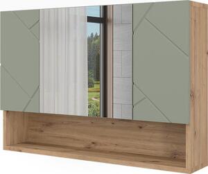 Koupelnová zrcadlová skříňka Vicco Irma Šalvějově zelená 80.1 x 55 cm, Model 59035