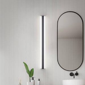 Helestra LED zrcadlová lampa LOOM, délka 120 cm, černá, IP44, Černá, Koupelna, kov