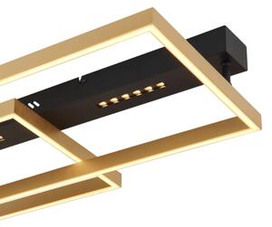 Globo 48461-54 - LED Stropní svítidlo LUFFY LED/54W/230V černá/zlatá