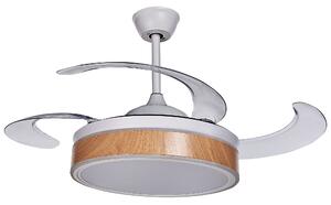 Stropní ventilátor se světlem FREMONT s dálkovým ovládáním LED Bílá