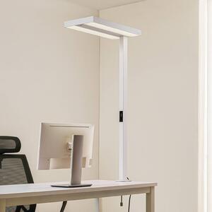 Arcchio LED kancelářská svítidla Logan, bílá, stmívatelné, senzor, stmívatelný, Bílá / opál, Pracovna / kancelář, Hliník, Moderní