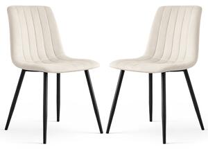 Set 2 ks jídelních židlí Lingoo (béžová). Akce -15%