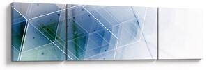 Obraz - Geometrické útvary (170x50 cm)