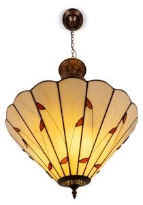 Brilagi - Tiffany vitrážový lustr na řetězu FOLIA 3xE27/60W/230V pr. 50 cm