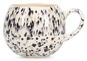 Černobílý kameninový hrnek 460 ml Muggies – Salt&Pepper