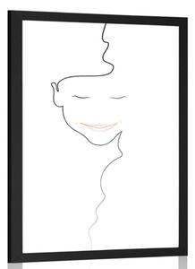 Plakát minimalistická tvář ženy
