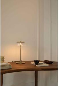 Nuura Aps LED stolní lampa Blossi, výška 31 cm, zlatá/čirá, stmívatelný, Mosaz / zlato, Obývací pokoj / jídelna, kov, Skandinávský