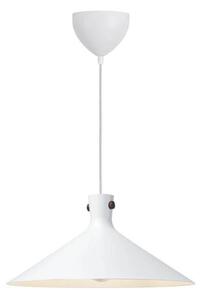 Nordlux Závěsné světlo Dorina, bílé, Ø 45 cm, kov, stmívatelný, Bílá / opál, Obývací pokoj / jídelna, kov, Skandinávský