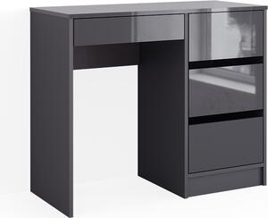 Toaletní stolek Vicco Sherry Antracit 90 cm se 4 zásuvkami, Model 40830