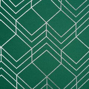 Dekorační vzorovaný závěs "BLACKOUT" zatemňující PABLO 140x250 cm zelená/stříbrná, (cena za 1 kus) MyBestHome