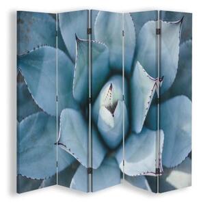 Ozdobný paraván Květy kaktusů - 180x170 cm, pětidílný, klasický paraván