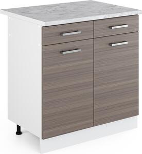 Spodní skříňka kuchyňské linky Vicco R-Line Ušlechtilá šedá 80 cm s pracovní deskou, Model 29725