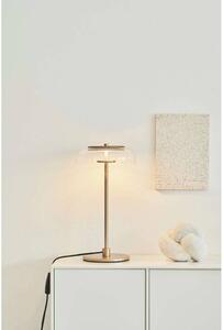 Nuura Aps LED stolní lampa Blossi, výška 43 cm, zlatá/čirá, stmívatelný, Mosaz / zlato, Obývací pokoj / jídelna, kov, Skandinávský