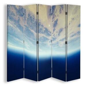 Ozdobný paraván Abstraktní vesmír - 180x170 cm, pětidílný, klasický paraván