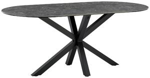 JÍDELNÍ STŮL, černá, tmavě šedá, 180/90/75 cm Livetastic - Jídelní stoly, Online Only