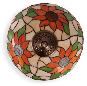 Brilagi - Tiffany vitrážová stolní lampa SUNFLOWER 2xE27/60W/230V