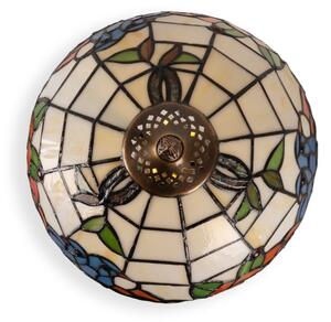 Brilagi - Tiffany vitrážová stolní lampa JUNGLE 1xE27/60W/230V + 1xE14/40W