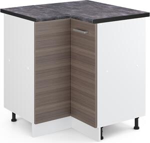 Rohová skříňka Vicco R-Line Ušlechtilá šedá 75.6 cm , PD Antracit, Model 45558