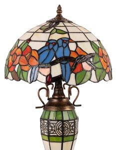 Brilagi - Tiffany vitrážová stolní lampa JUNGLE 1xE27/60W/230V + 1xE14/40W