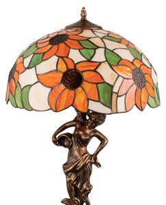 Brilagi - Tiffany vitrážová stolní lampa SUNFLOWER 1xE27/60W/230V