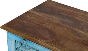 Noční stolek s vyřezávanými dvířky z mangového dřeva, 50x38x60cm (HU)