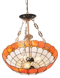 Brilagi - Tiffany vitrážový lustr na řetězu SIENNA 3xE27/60W/230V pr. 50 cm